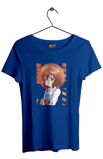 Women's t-shirt with prints Kiniro Mosaic Yoko Inokuma. Anime, gold mosaic, kiniro mosaic, kinmoza, manga, yoko, yoko inokuma. 2070702