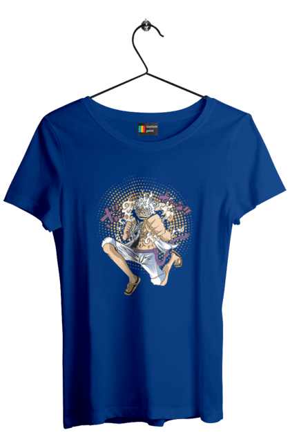 Women's t-shirt with prints One Piece Luffy. Anime, luffy, manga, monkey de luffy, one piece, pirates. 2070702