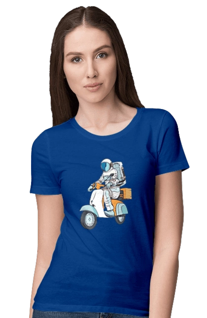 Astronaut on a motorcycle