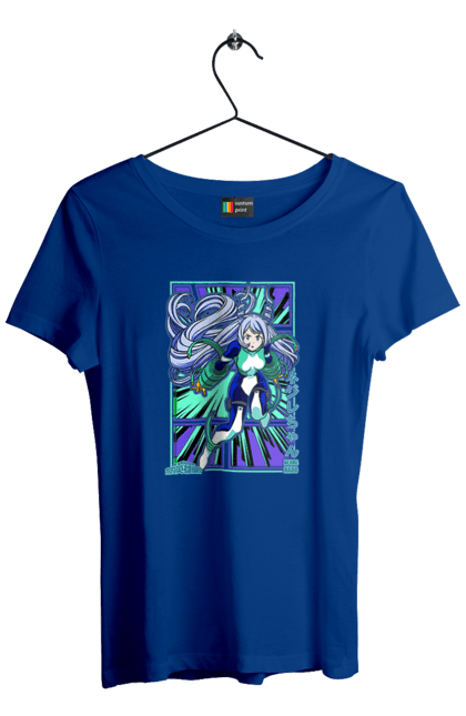 Футболка женская с принтом Неджире Хадо. My hero academia, nejire chan, nejire hado, wonder hero, академия юэй, аниме, манга, моя геройская академия, неджире хадо. 2070702