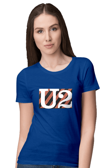 Women's t-shirt with prints Group U2. Alternative rock, dance rock, group, music, post-punk, rock, soft rock, tour. 2070702