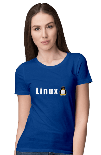 Футболка жіноча з принтом "Linux". Linux, адміністратор, айті, айтішник, безкоштовна, безкоштовно, білий, вільна, доступність, комерційна, незалежність, операційна система, ос, пінгвін, програміст, програмне забезпечення, свобода, сервер, сисадмін, система, системний адміністратор, софт, текст. 2070702