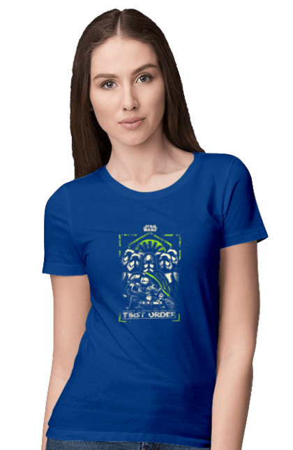 Women's t-shirt with prints Star Wars First Order. First order, military dictatorship, movie, star wars, stormtroopers. 2070702