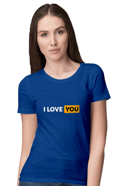 Футболка жіноча з принтом "I love you". I love you, день валентина, день закоханих, любов, святий валентин, я тебе люблю. futbolka.stylus.ua