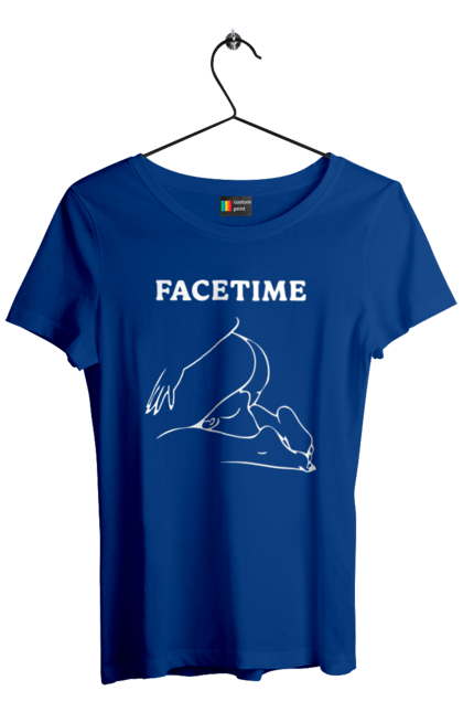 Футболка жіноча з принтом "Фейстайм". Вульгарна, гумор, прикольна, смішна, фейстайм. 2070702