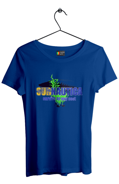 Футболка жіноча з принтом "Subnautica 2". Subnautica, игри, компютерні, субнатика. PrintMarket - інтернет-магазин одягу та аксесуарів з принтами плюс конструктор принтів - створи свій унікальний дизайн