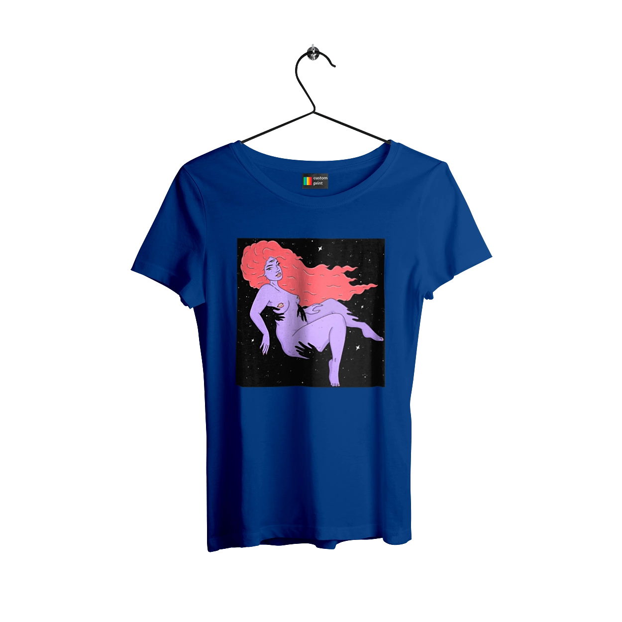 Purple Girl In Black Dire