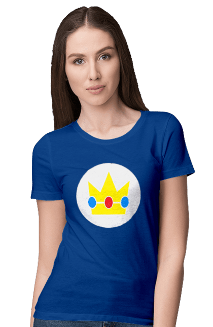 Women's t-shirt with prints Mario Bros. Princess Peach. Character, game, mario, mario bros, nintendo, princess peach, super mario bros. 2070702