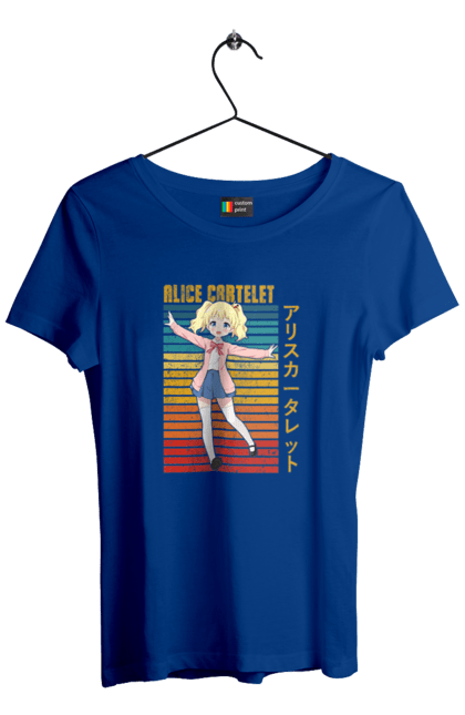 Women's t-shirt with prints Kiniro Mosaic Alice Cartelet. Alice, alice cartelet, anime, gold mosaic, kiniro mosaic, kinmoza, manga. 2070702