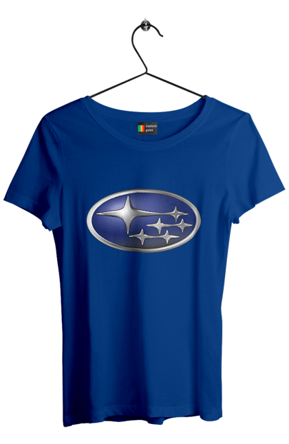 Футболка жіноча з принтом "Subaru". Авто, логотип, субару. 2070702