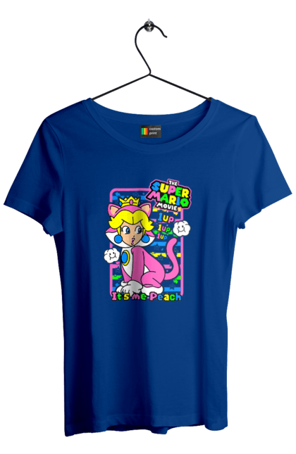 Women's t-shirt with prints The Super Mario Bros. Movie Princess Peach. Character, game, mario, mario bros, movie, nintendo, princess peach, super mario bros. 2070702