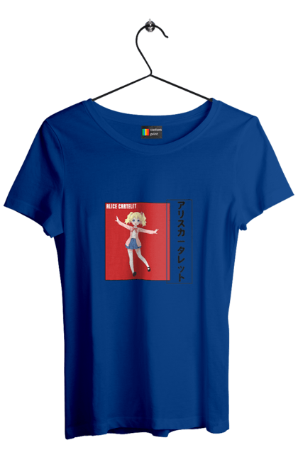 Women's t-shirt with prints Kiniro Mosaic Alice Cartelet. Alice, alice cartelet, anime, gold mosaic, kiniro mosaic, kinmoza, manga. 2070702