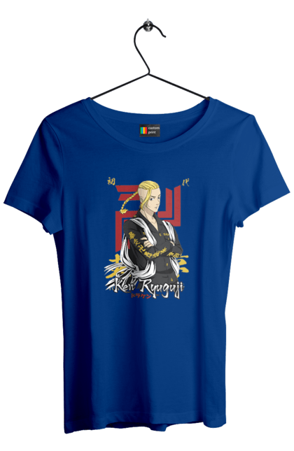 Women's t-shirt with prints Tokyo Revengers Draken. Anime, draken, ken ryuguji, ken-chin, manga, serial, tokyo manji gang, tokyo revengers. 2070702