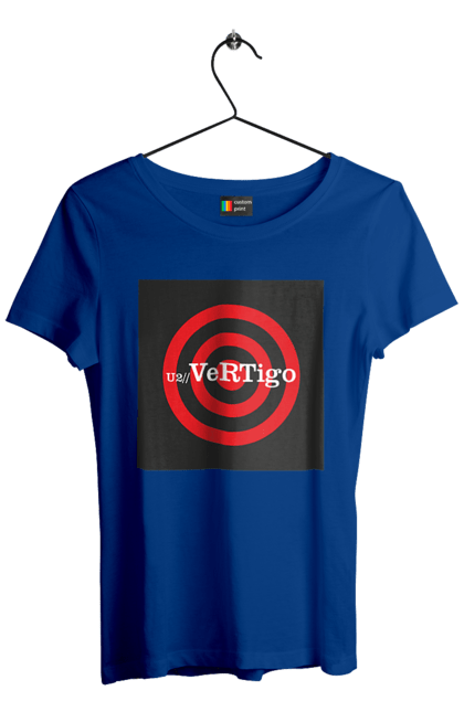 Women's t-shirt with prints Group U2. Alternative rock, dance rock, group, music, post-punk, rock, soft rock, tour, vertigo tour. 2070702