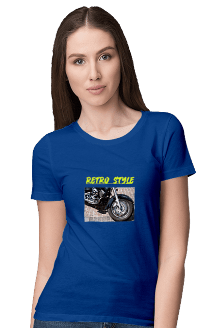 Women`s t-shirt with prints Moto2. Bike, motorbike, retro, road, speed, style. 2070702