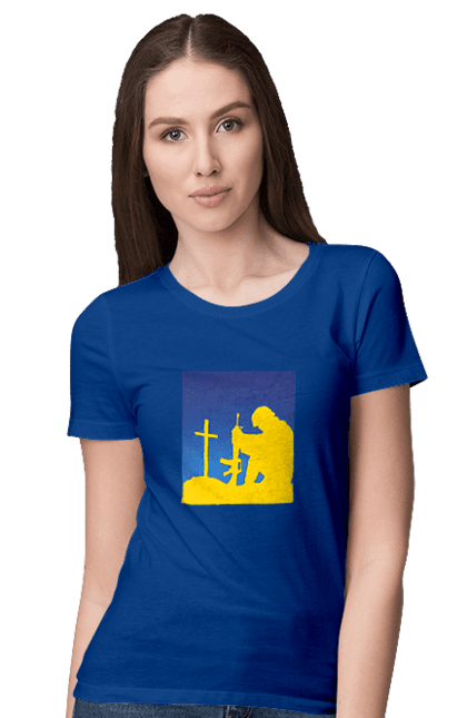 Women`s t-shirt with prints Patriot. Freedom, patriot, patriotism, ukraine, ukrainian, victory. 2070702