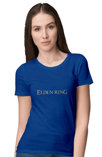 Футболка жіноча з принтом "Elden Ring". Elden ring, playstation, ps5, виживання, гра, жахи, комп`ютерна гра, людожери. PrintMarket - інтернет-магазин одягу та аксесуарів з принтами плюс конструктор принтів - створи свій унікальний дизайн