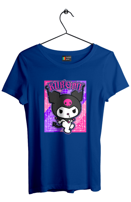 Women's t-shirt with prints Hello Kitty Kuromi. Anime, character, hello kitty, kuromi, my melody, sanrio. 2070702