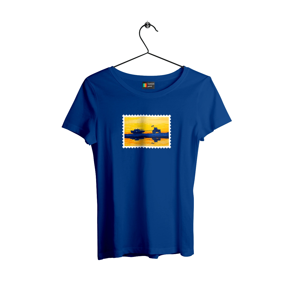 New brand, tractor pulling tank