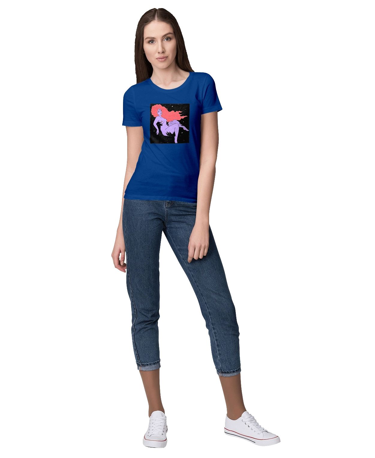 Purple Girl In Black Dire