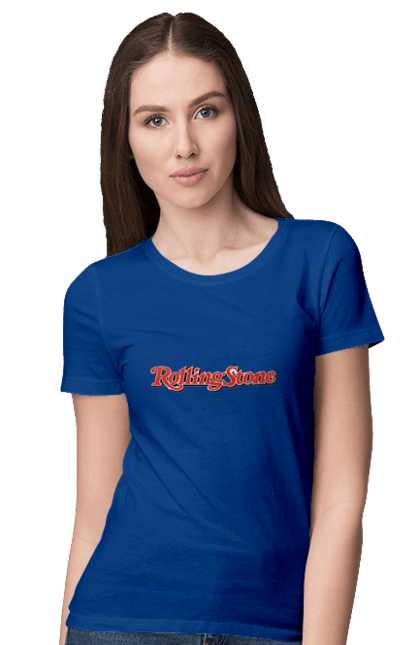 Women's t-shirt with prints Rolling Stones. Blues rock, group, music, rhythm n blues, rock`n`roll, rolling stones. 2070702