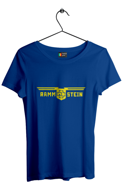 Women's t-shirt with prints Rammstein. Gothic metal, group, hard rock, industrial metal, music, rammstein, ramstein. 2070702