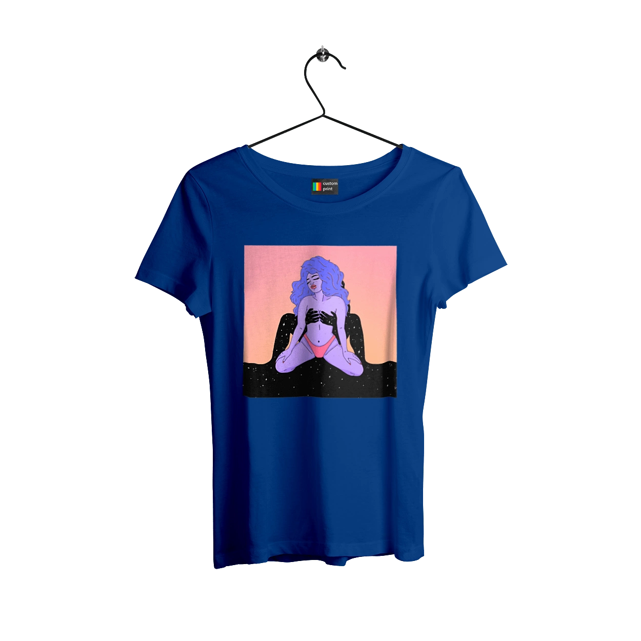 Purple Girl In Panties