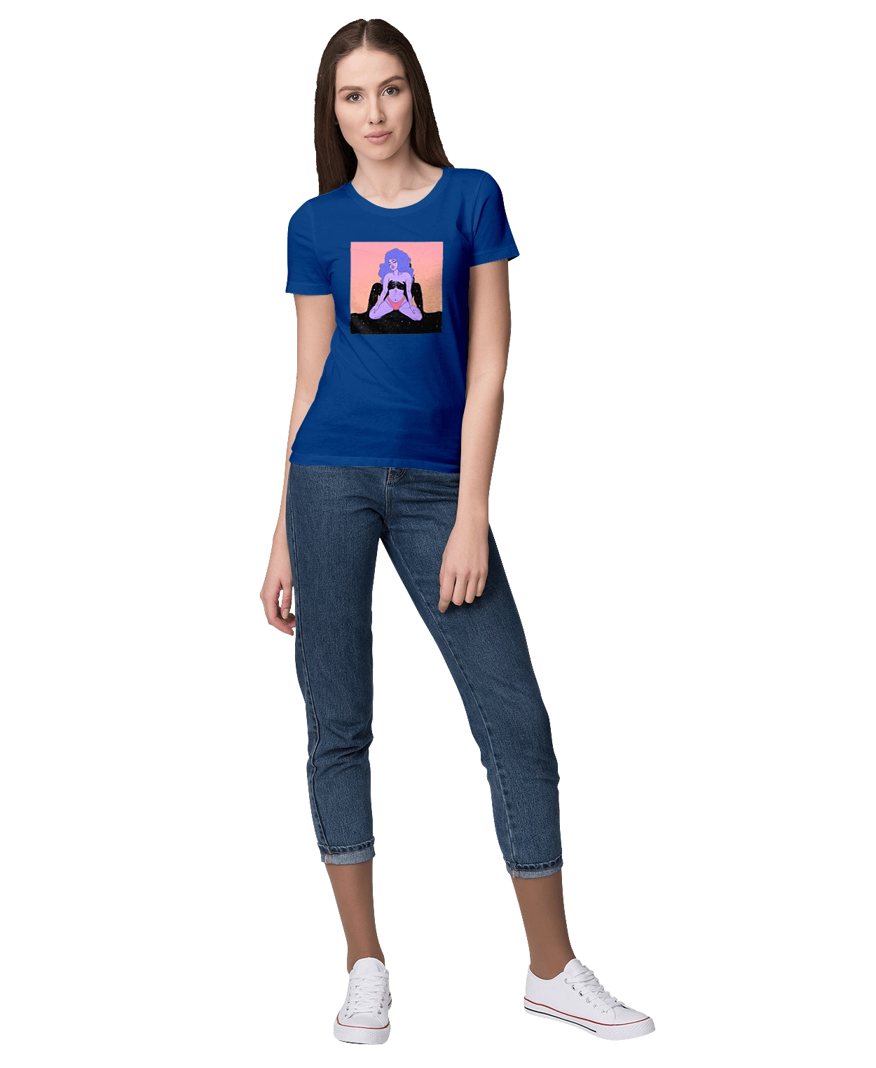 Purple Girl In Panties