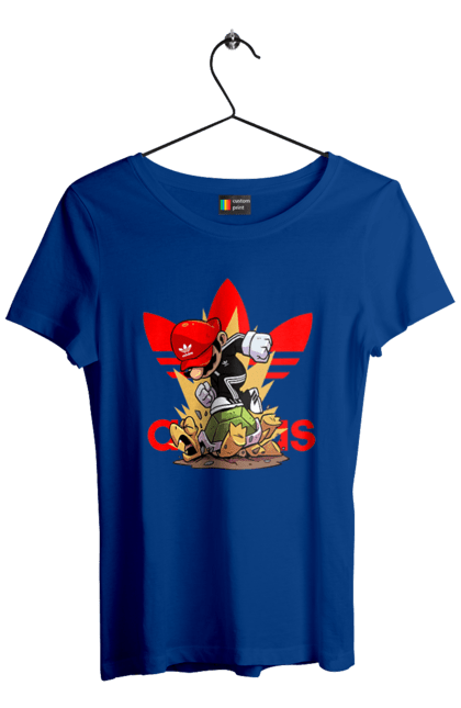 Women's t-shirt with prints Adidas Mario. Adidas, character, game, mario, mario bros, nintendo, super mario bros. 2070702