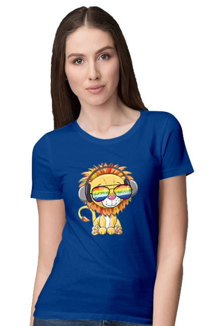 Lion In Glasses And Headphones