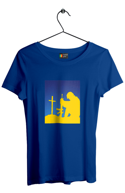 Women`s t-shirt with prints Patriot. Freedom, patriot, patriotism, ukraine, ukrainian, victory. 2070702