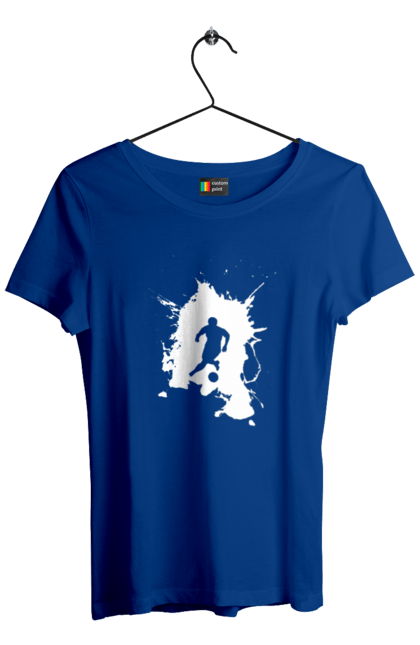 Футболка жіноча з принтом "Футбол у серці". Ворота, гол, збірна, м`яч, перемога, спорт, турнір, україна, футбол, чемпіонат. 2070702