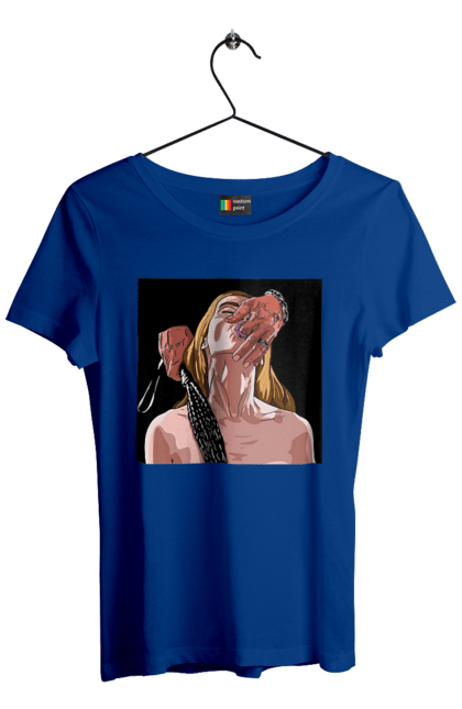 Women`s t-shirt with prints Girl Captive Man With Whips. Passion, suck, whip. 2070702