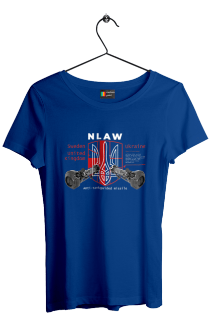 Футболка жіноча з принтом "NLAW". Caesar, himars, nlaw, patriot, weapon, zaluzhny. 2070702