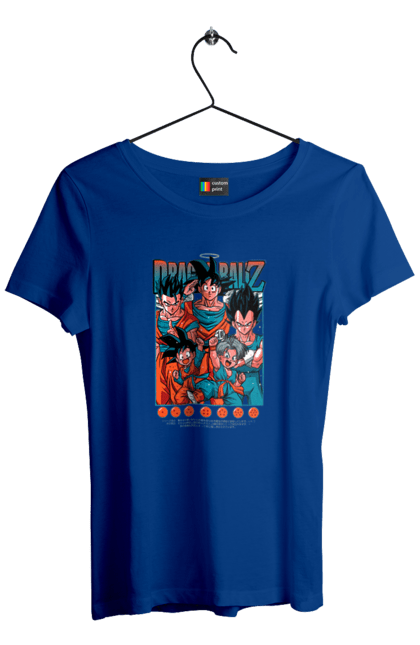 Футболка жіноча з принтом "Перли дракона". Anime, dragon ball, goku, manga, vegeta, аніме, вегета, гоку, манга, перли дракона. 2070702