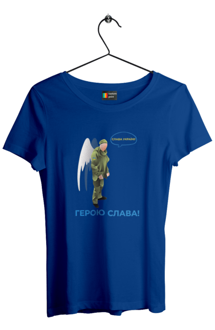 Women`s t-shirt with prints Hero Glory. Glory to heroes, glory to ukraine, memory. 2070702