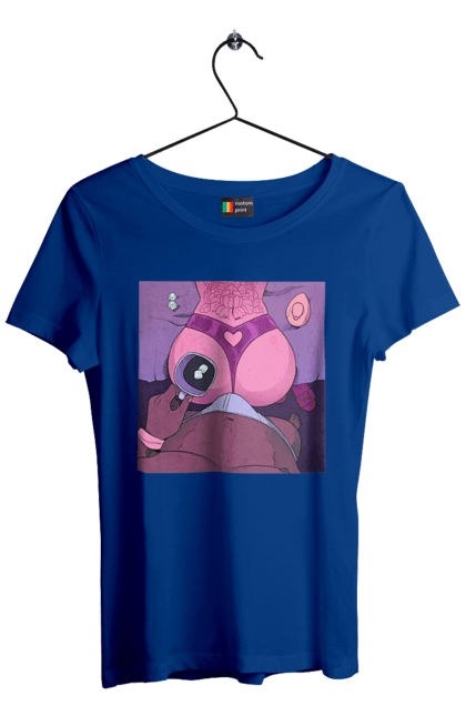 Футболка жіноча з принтом "Ранкова Кава З Жопкою". Гола, жопа, кава, труси. 2070702