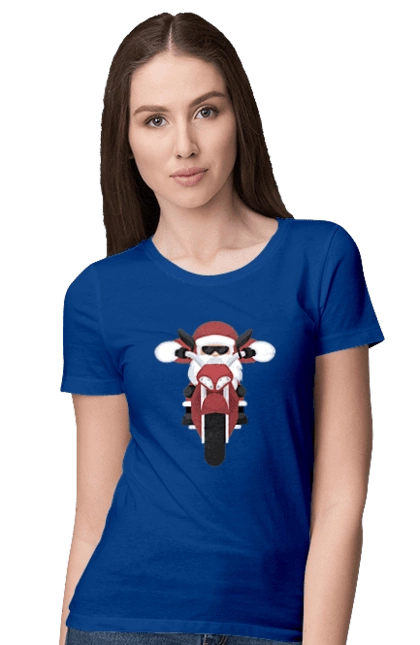 Santa on a motorcycle