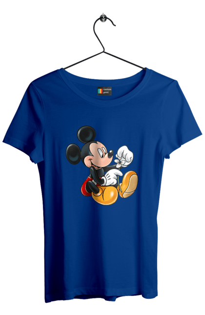 Футболка женская с принтом Микки Маус. Mickey mouse, дисней, микки, микки маус, мультфильм. 2070702