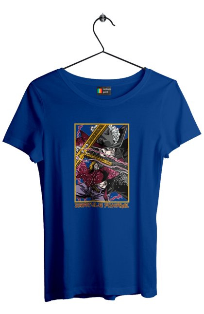 Women's t-shirt with prints One Piece Dracule Mihawk. Anime, dracule mihawk, manga, mihawk, one piece, straw hat pirates. 2070702