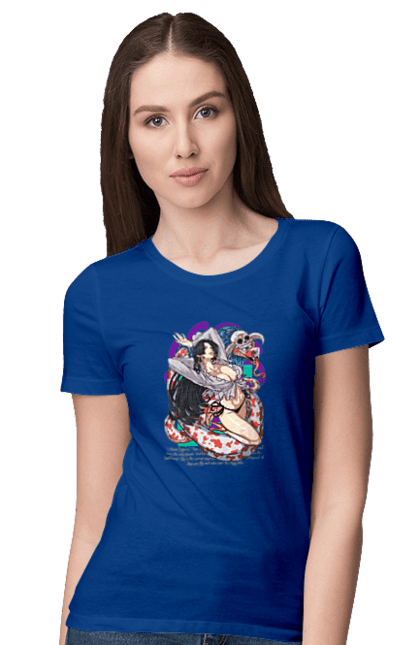 Women's t-shirt with prints One Piece Boa Hancock. Anime, boa hancock, manga, one piece, pirate empress, straw hat pirates. 2070702