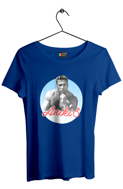 Футболка жіноча з принтом "Біллі Херрінгтон". Аніки, біллі, біллі херрінгтон, гачі, гачімучі, гумор, прикольна, херрінгтон. 2070702