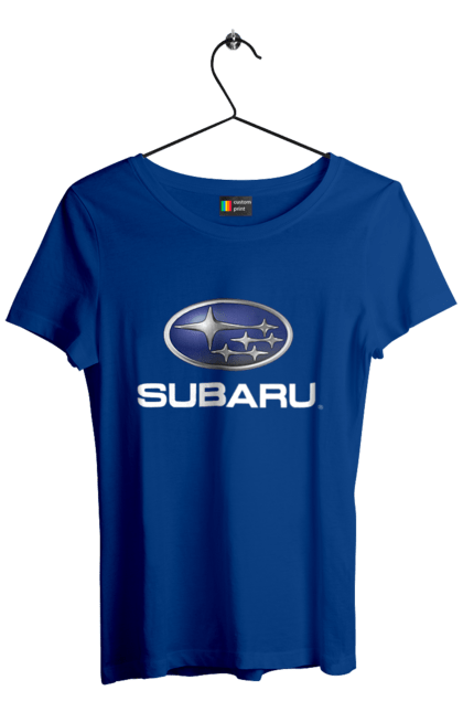 Футболка жіноча з принтом "Subaru". Авто, логотип, субару. 2070702