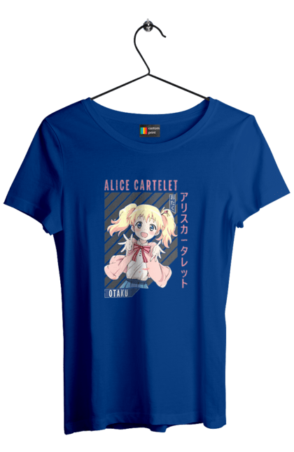 Women's t-shirt with prints Kiniro Mosaic Alice Cartelet. Alice, alice cartelet, anime, gold mosaic, kiniro mosaic, kinmoza, manga. 2070702