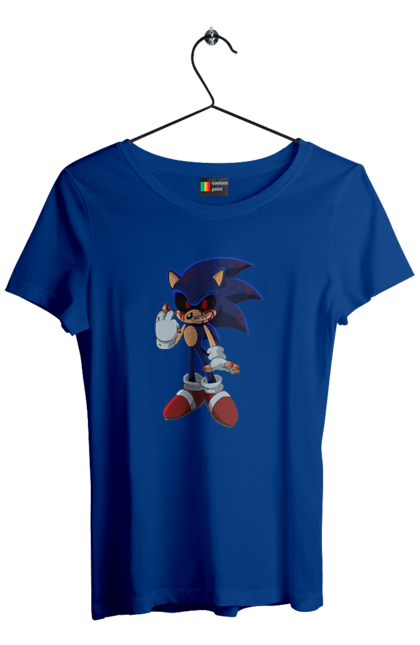 Футболка жіноча з принтом "Сонік (8)". Sega, shadow, sonic, sonic x, гра, ежик, игра, їжачок, наклз, сега, скорость, соник, сонік, сього, тейлз, швидкість, шедоу. CustomPrint.market