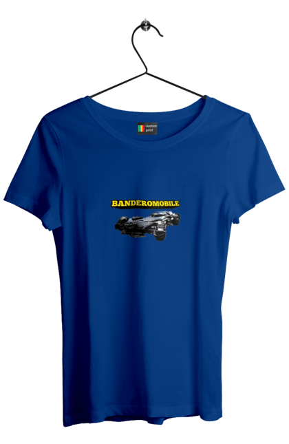 Women`s t-shirt with prints Truck. Bandera, batmobile, military equipment, super car, truck, зсу. 2070702