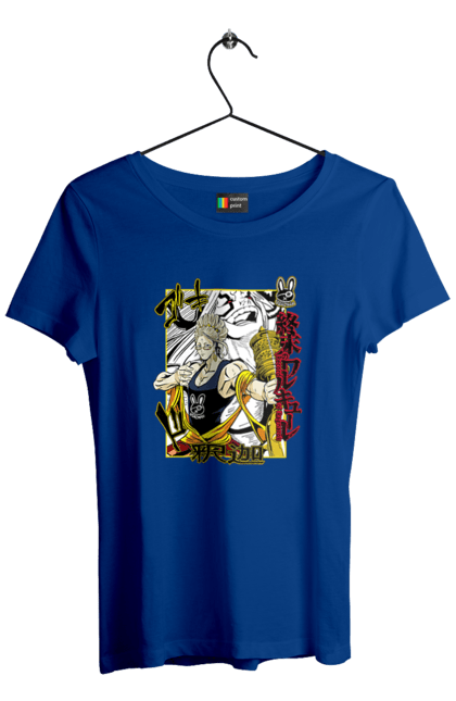 Футболка жіноча з принтом "Повість про кінець світу Будда". Anime, buddha, manga, record of ragnarok, аніме, будда, комікс, манга, нетфлікс. 2070702