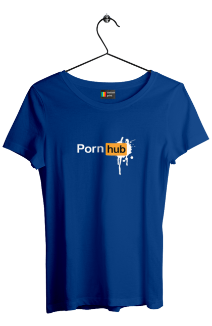 Футболка жіноча з принтом "Porn hub". Гумор, зсу хаб, порно хаб, порнохаб, приколы. 2070702