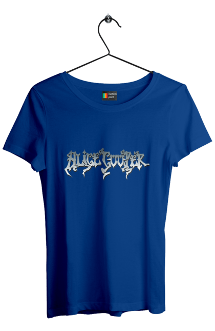 Women's t-shirt with prints Alice Cooper. Actor, alice cooper, hard rock, heavy metal, musician, rock, rock musician. 2070702