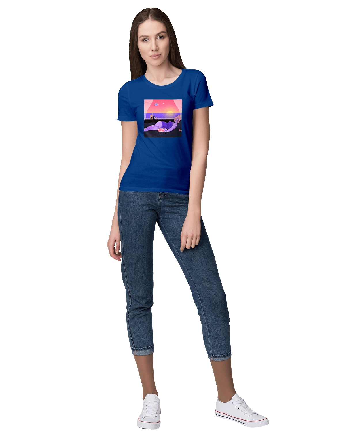 Фіолетова Дівчина На Відпочинку